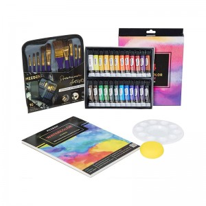 37Pcs Watercolor Painting Kit with 24x12ML Watercolor Paint Set,Students & Kids
