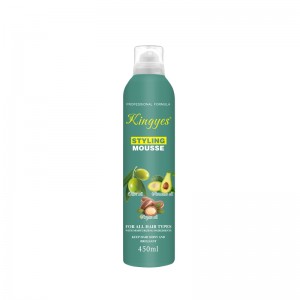 Mousse spray per capelli alle erbe e olio d'oliva naturale