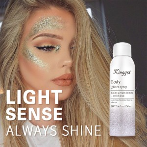 Private Label Makeup Hair & Body Mist Shimmer Glitter Highlighter Spray
