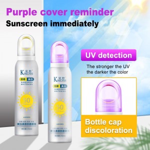 Parhaat toimittajat Vedenkestävä OEM Sunblock Cream Spray Fyysinen valkaiseva kasvojen aurinkovoide SPF 50