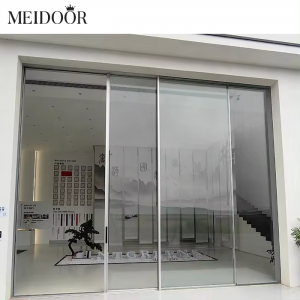 Exterior Conceal Patio Large Frameless Panorama Glass Aluminum Panoramic Doors Slim Frame Sliding Door Terrace