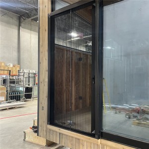 Thermal Break Profile Aluminum Frame Custom Dimensions Glass Slide and Lift Door