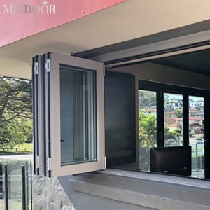 Custom Panels Double lnsulated Glazed Bio-folding System Window for Balcony