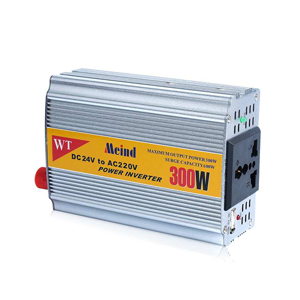 Power converter 300W converts DC12V input voltage to AC110V/220V output voltage, making it compatible with various electronic devices