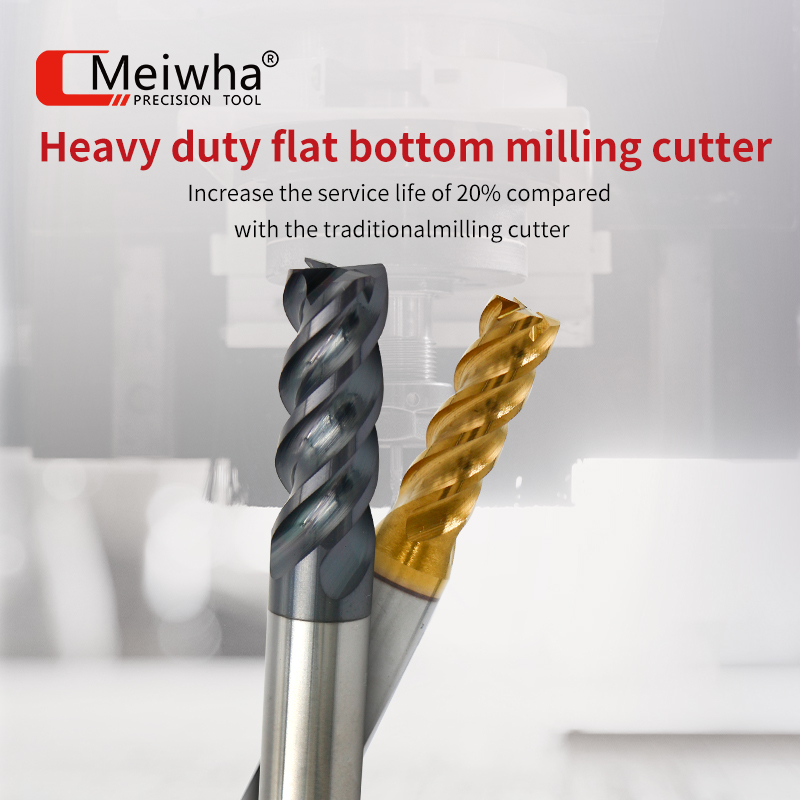 Heavy-duty Flat Bottom Milling Cutter CNC Milling For Titanium Alloy
