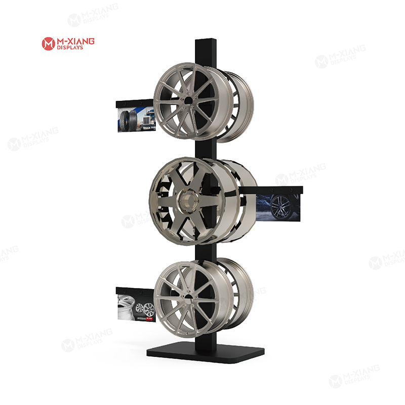 factory low price Tile Easel Stands - Car Wheel Display Rack – Meixiang
