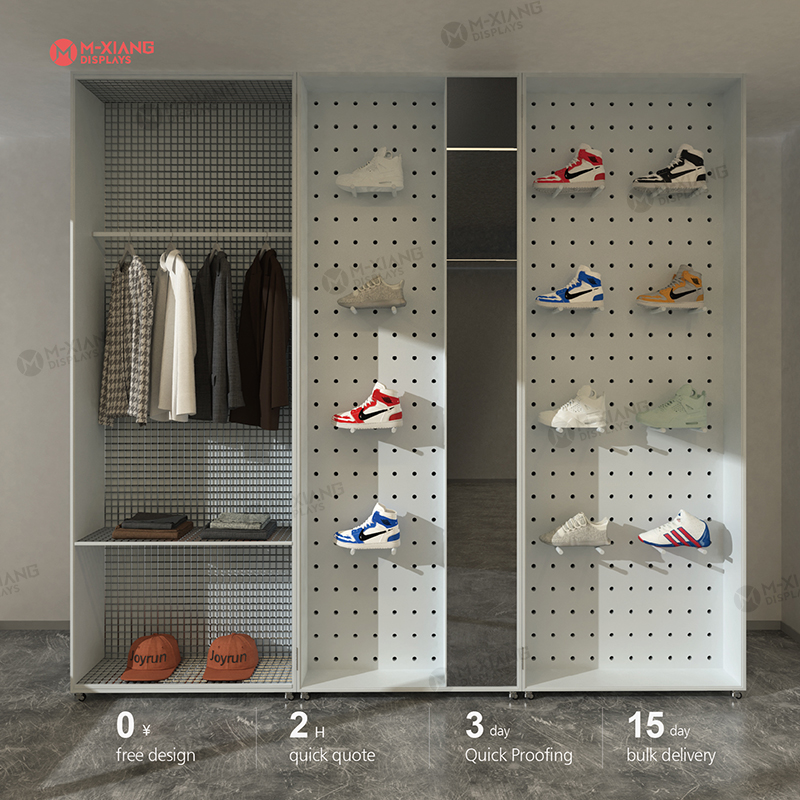 CLOTHING AND SHOE DISPLAY RACK