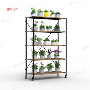 Wholesale Garden Center Display Racks - 5-TIER Metal Plant Stand – Meixiang