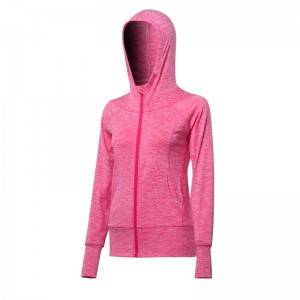 Factory Cheap Hot Womens Sports Bra - Women’s Knitted Sports Hooded Zipper Jacket – Mentionborn