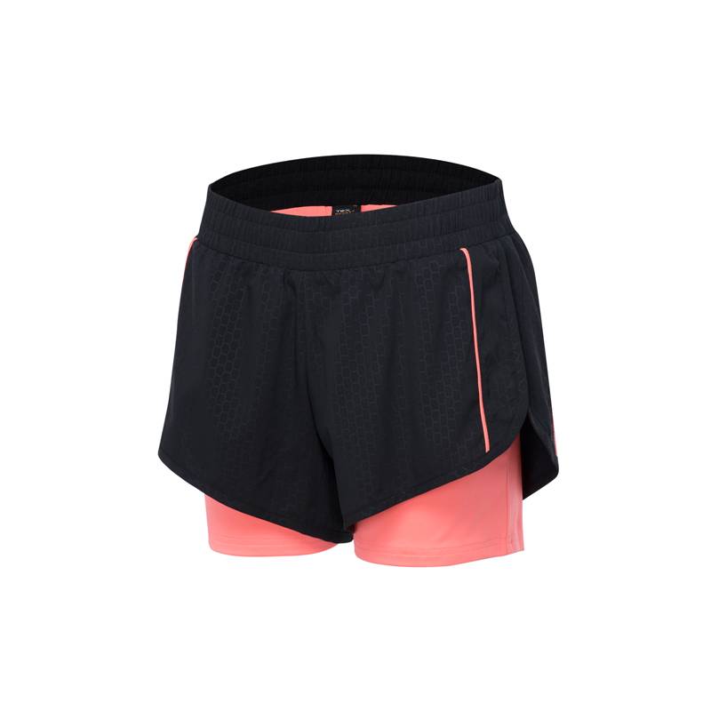 Factory wholesale Wide Leg Capri Yoga Pants - Ladies Woven Fake Two-Piece Shorts – Mentionborn