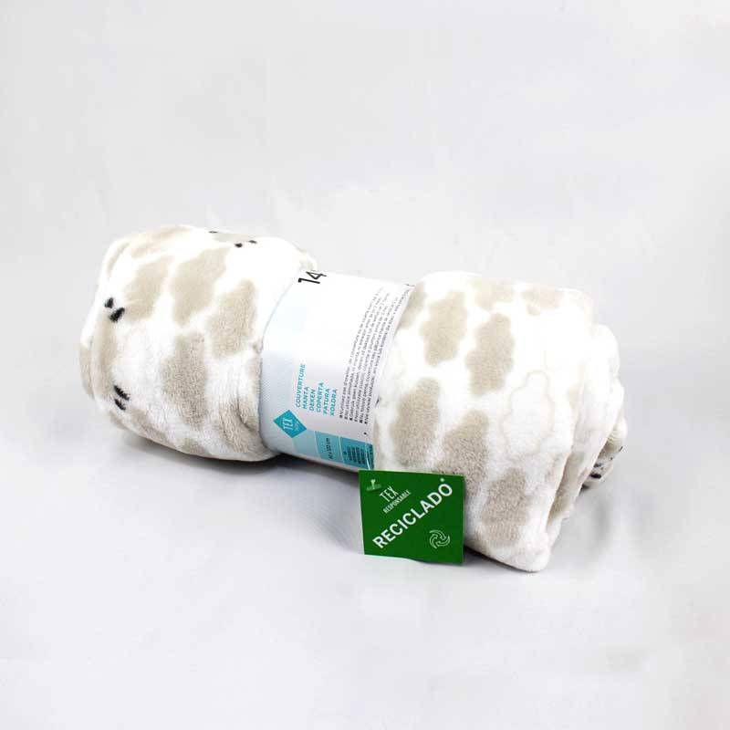 Children's Sheep Printing Pattern Recycled Polyester Blanket