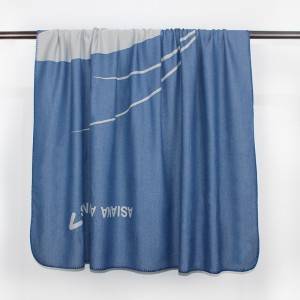 factory low price Micro Coral Fleeceblanket – European Style Jacquard Stripe Aviation Blanket – Mentionborn