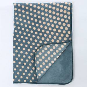 Item:  Polka Dot Pattern Recycled Polyester Aviation Blanket