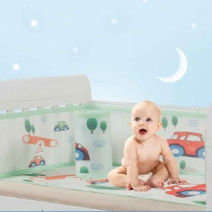 Sandwich Baby Cot Liner For Summer Prevent Children From Falling Out Of Bed