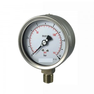 Valvola di manometro speciale Manometro di pressione d'oliu 10bar 1000bar per manometru di trattamentu di l'acqua