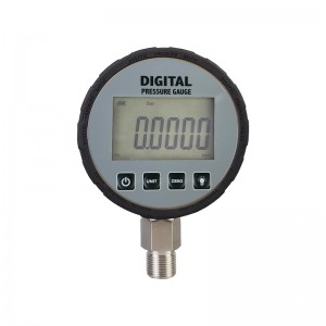 Meokon 安定した性能の水デジタル圧力計ゲージ、保護カバー付き
