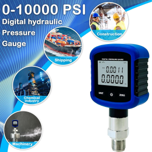 MD-S281 Meter High Precision Digital Hydraulic Pressure 10000 PSI 0.2% FS Accuracy Air Pressure Gauge 1/4 Inch NPT Thread miaraka amin'ny Bluetooth Cell Phone Connection ary 330° Rotation