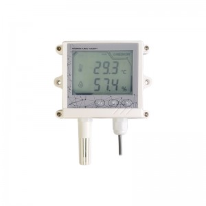 Sensor de temperatura e humidade intelixente Meokon con pantalla LCD