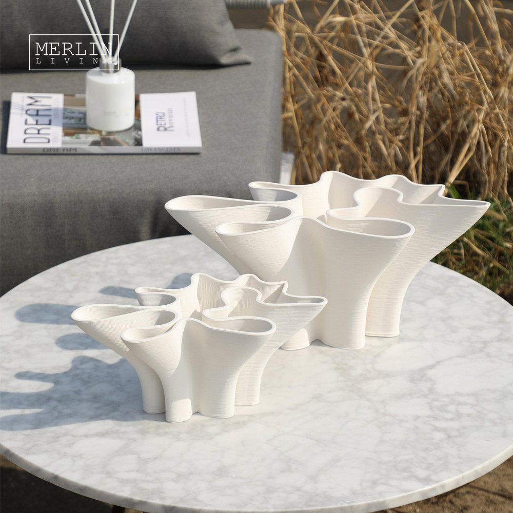 3D Printing Flower Bouquet Pot Shape Porcelain Vase (12)