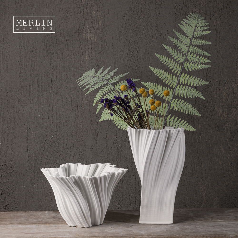 3D Printing Nordic Style Snowflake Ceramic Flower Vase (3)