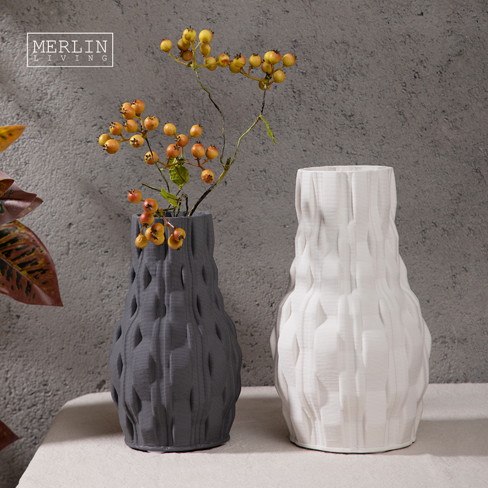 3D Printing three dimensional dot small ceramic vase (7)