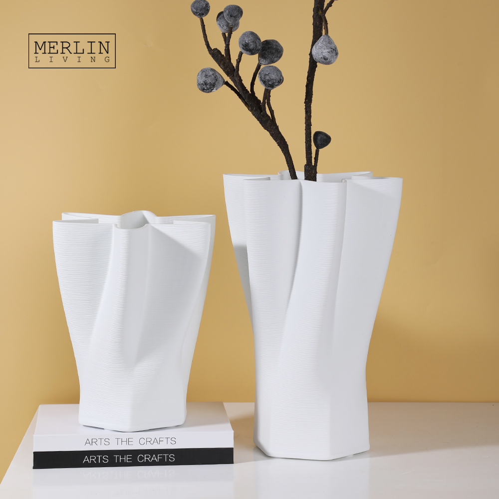 3D presita moderna ceramika vazo (1)