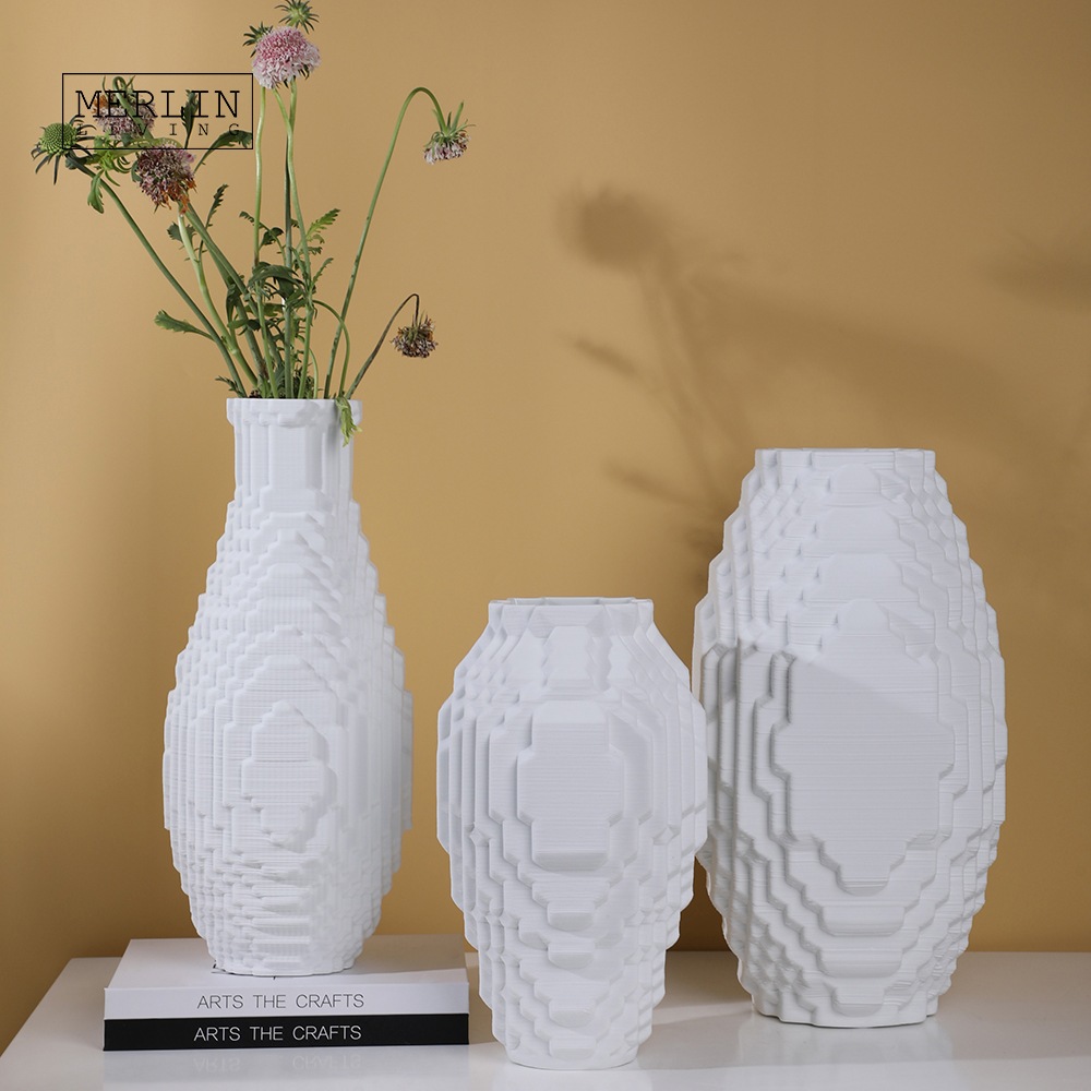 3D dicitak tumpukan layered vas keramik (15)