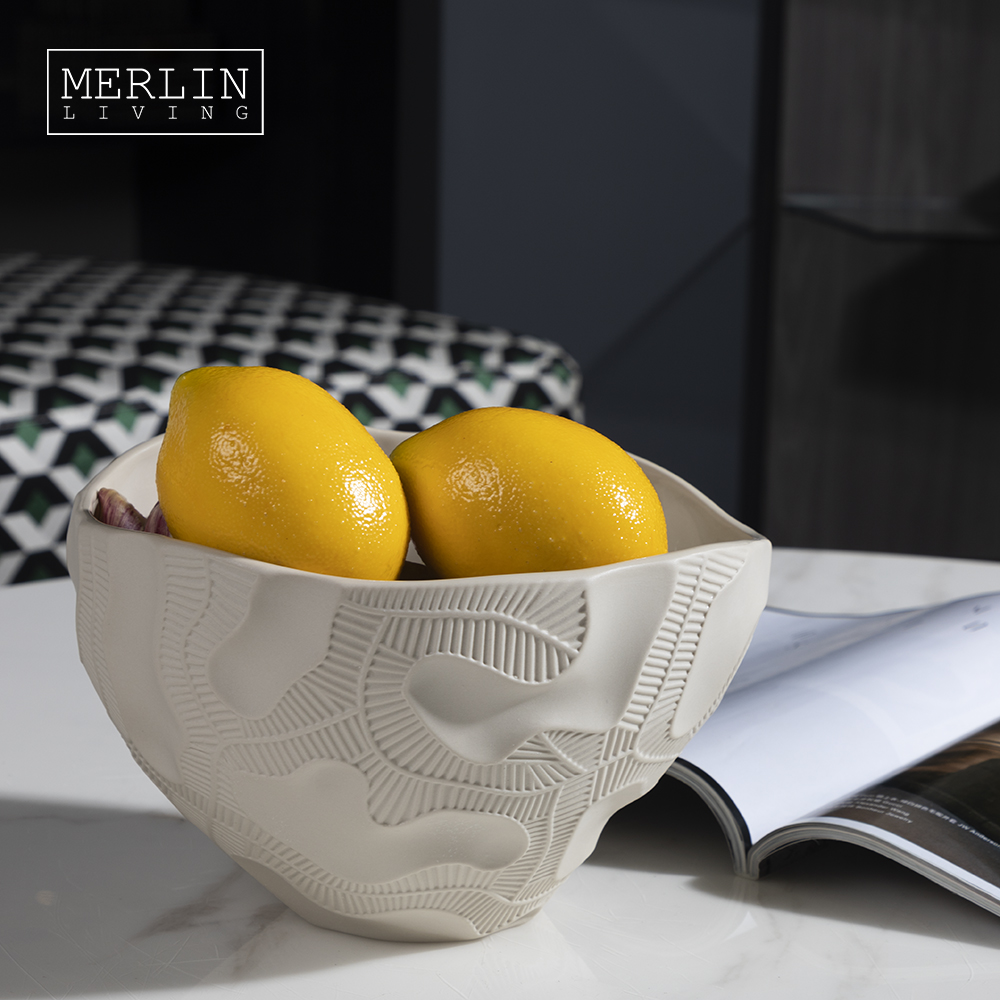 Merlin Living Ceramic Multicolor Matte Snack Bowls
