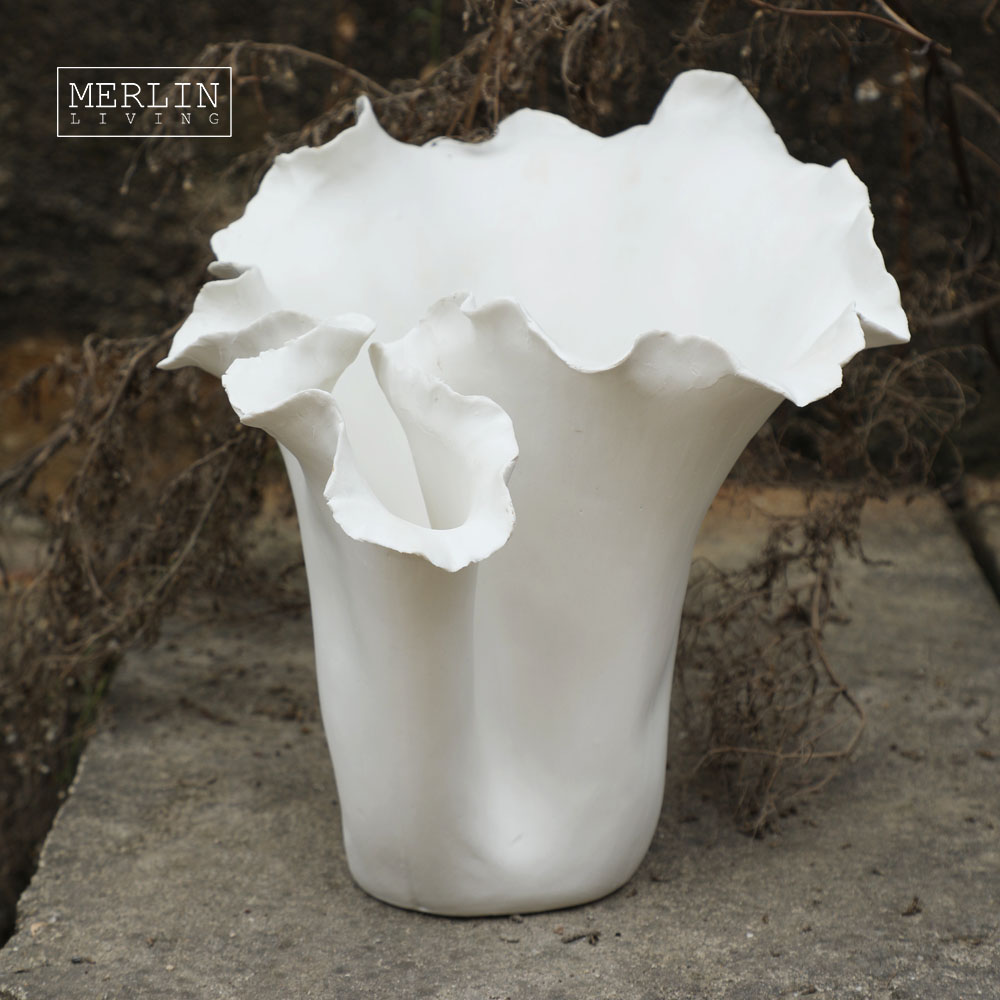 Merlin Living Handmade Natural Ceramic Porcelain Wedding Clay Vase