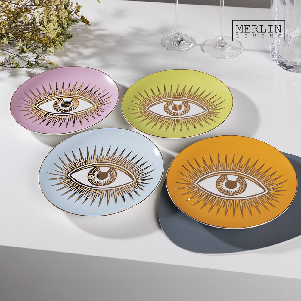 Merlin Living Lucky Eyes Decorative Fruit Plate Ceramic Accessory