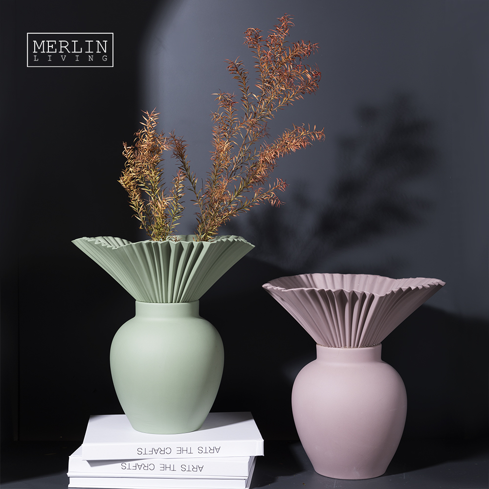 Merlin Living Multicolor Flower Blooming Ceramic Decorative Vase