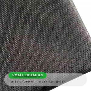 Shoe mesh hexagon popular black shoe material mesh cloth