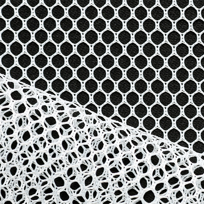 100% Polyester heavy duty hex mesh fabric for laundry wash bag