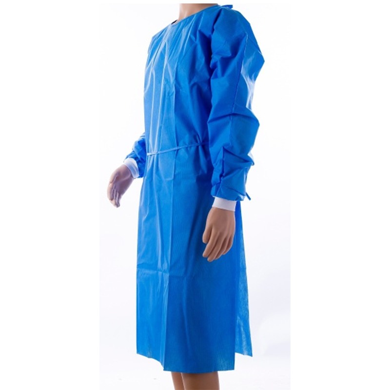 Disposable Blue 4XL AAMI Reinforced Surgical Gown (1)