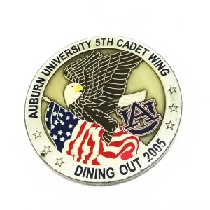 Double-Sided Metal Coins Zinc Alloy Made Dual Plating Soft Enamel Coin Badges