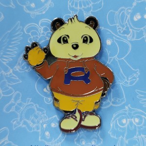 Custom Design Badge Cartoon Bear Animal Shape Metal Enamel Lapel Pin