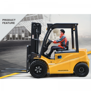 4-wheel Electric forklift with Li-Ion Battery
