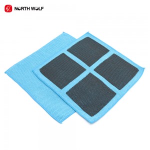 Blue Microfiber Clay Towel for Automotive Surface Cleaning, Scratch-Free Lint-Free Professional Car Detailing & Decontamination Cloth