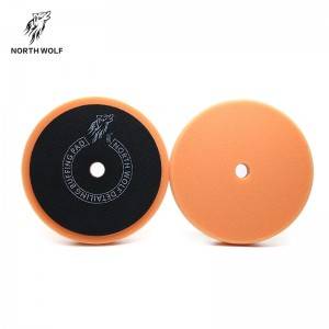 6″ Orange convex velcro polishing pad