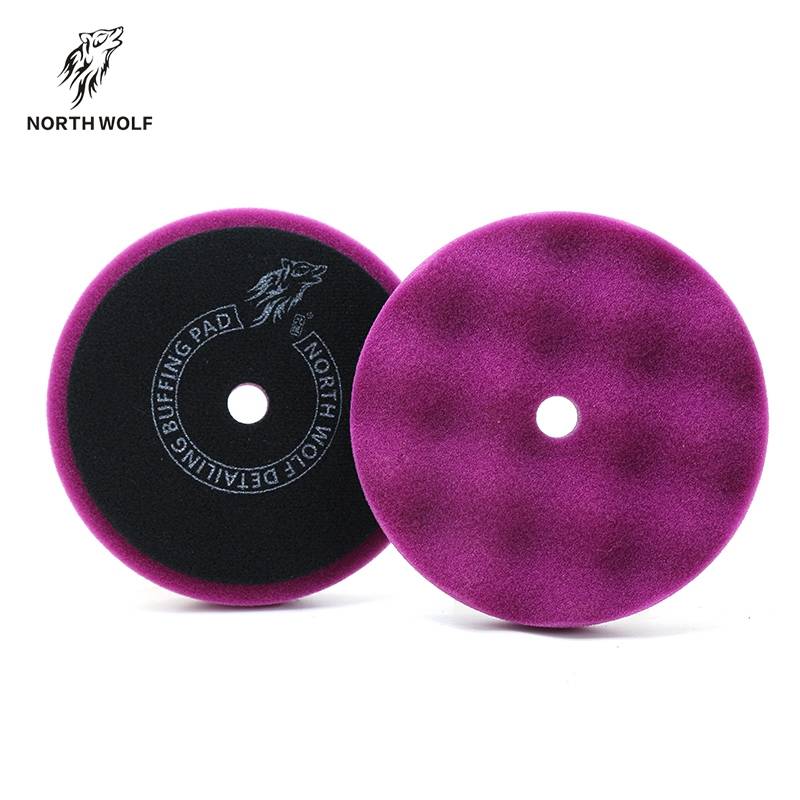 China wholesale Polishing Foam Pad - 5″ Purple medium cut waffle&convex  pad – North Wolf