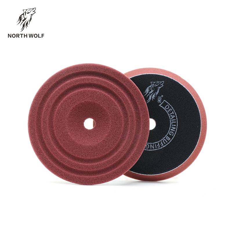 Good Quality Foam Buffing Pad -  5″ Maroon light cut  pad (Centrifugal Ring ) – North Wolf
