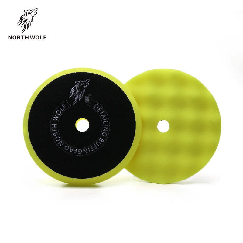 Good Quality Foam Buffing Pad - 6″Yellow medium cut pad (waffle) – North Wolf