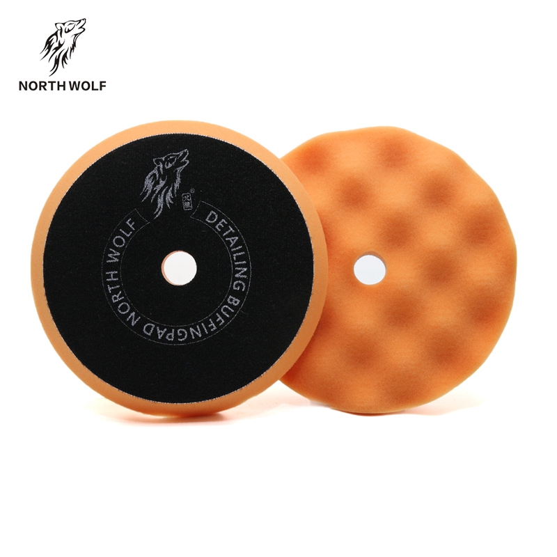 Reasonable price Waxing Pad – 6″Orange polishing pad (waffle) – North Wolf