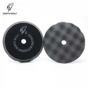 China Supplier China 6 Inch Beveled Edge Sponge Buffing Pad and Cutting Car Detailing Foam Pad