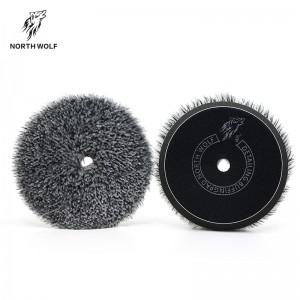 6″Black&white cutting wool buffing pad