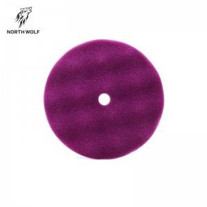 5″ Purple medium cut pad ( waffle )
