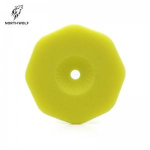 5″ Yellow  medium cut pad (Octagonal)