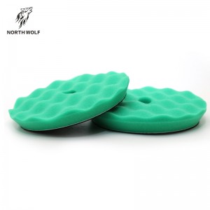 6″Green heavy cut pad (waffle)