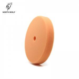 5″ Orange  convex velcro polishing pad