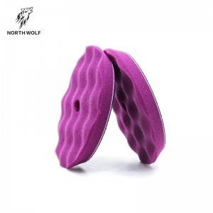 5″ Purple medium cut pad ( waffle )